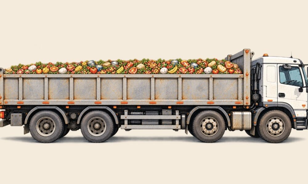 Food waste and global hunger represented in a World Food Day explainer