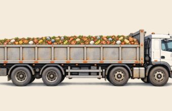 Food waste and global hunger represented in a World Food Day explainer