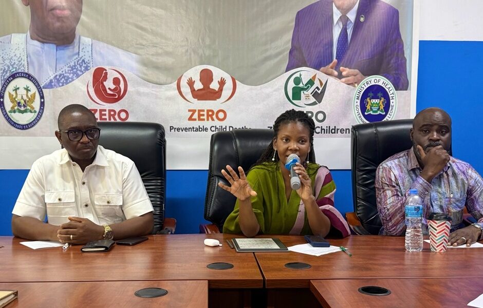 Ministry of Health meeting with a Riders for Health delegation at Youyi Building in Freetown