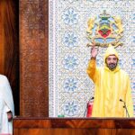 King Mohammed VI addresses the opening of a parliamentary session in Rabat