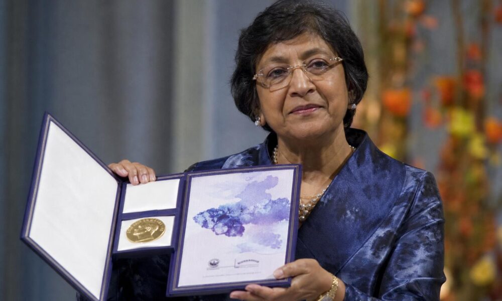 Navi Pillay dedicates Nobel Peace Prize to survivors of international crimes
