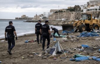 Police Clear Ceuta’s Last Migrant Beach Camp Ahead of Royal Visit