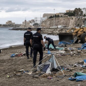 Police Clear Ceuta’s Last Migrant Beach Camp Ahead of Royal Visit