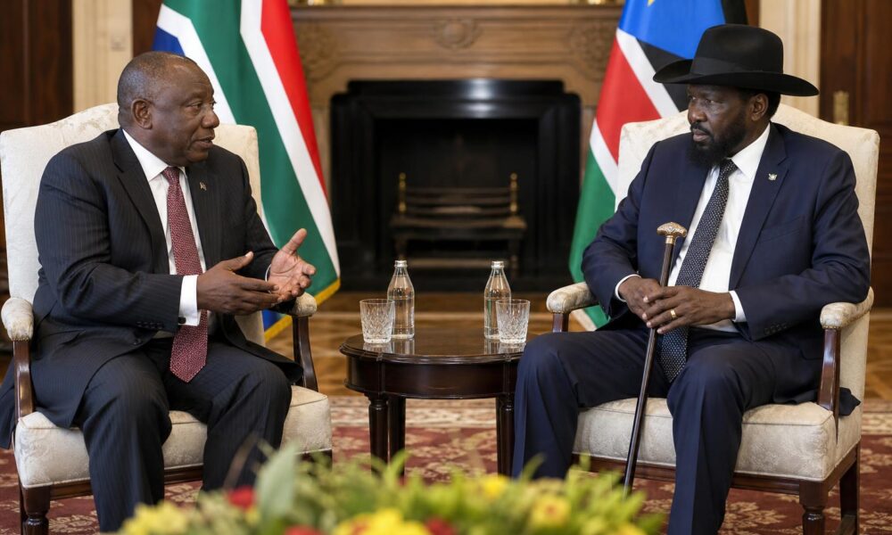 Ramaphosa and Kiir Discuss South Sudan’s December Elections in Tshwane