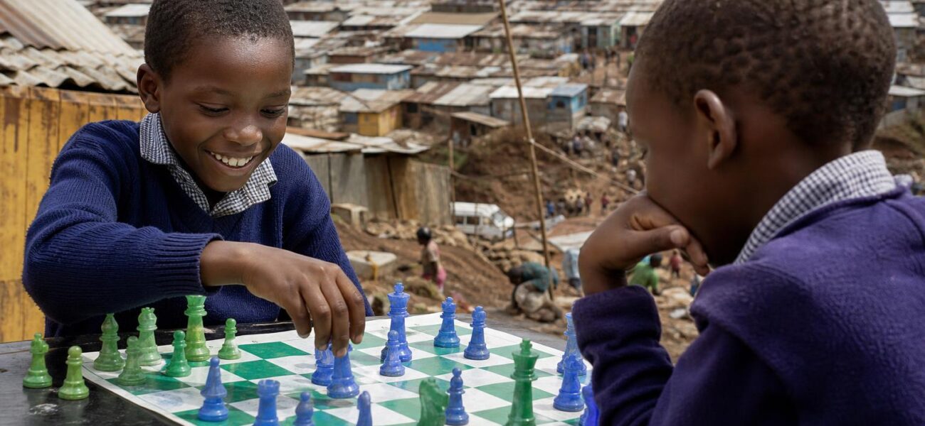 Recycled Plastic Chess Sets Expand Access for Children in Kibera