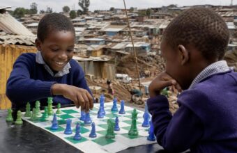 Recycled Plastic Chess Sets Expand Access for Children in Kibera