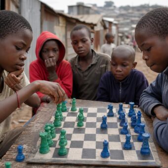 Recycled Plastic Chess Sets Bring New Opportunities to Kibera Children