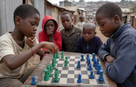 Recycled Plastic Chess Sets Bring New Opportunities to Kibera Children
