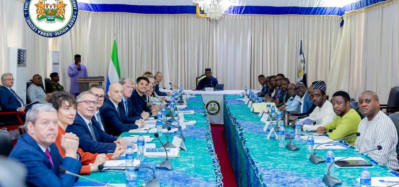 President Julius Maada Bio chairs the EU–Sierra Leone Political Partnership Dialogue at State House in Freetown