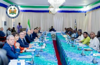 President Julius Maada Bio chairs the EU–Sierra Leone Political Partnership Dialogue at State House in Freetown