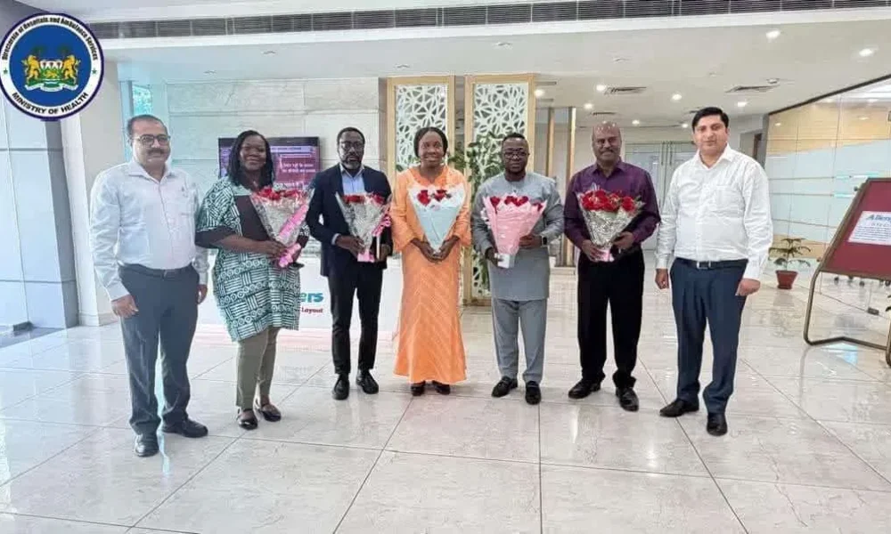 Sierra Leone Ministry of Health delegation visiting a medical equipment manufacturer in Chandigarh, India
