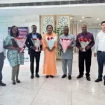 Sierra Leone Ministry of Health delegation visiting a medical equipment manufacturer in Chandigarh, India