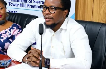 Sierra Leone journalists and Parliamentary Press Gallery members at a meeting