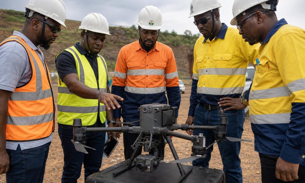 SLCAA Inspects FG Gold’s DJI Matrice 400 RTK Drone at Baomahun