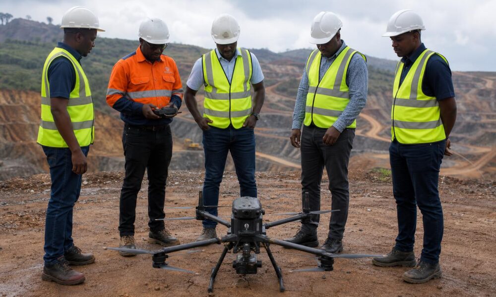 SLCAA Inspects FG Gold’s Drone at Baomahun Mining Site