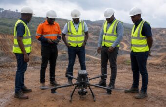 SLCAA Inspects FG Gold’s Drone at Baomahun Mining Site