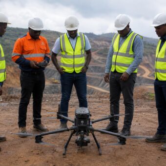 SLCAA Inspects FG Gold’s Drone at Baomahun Mining Site
