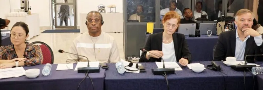 Participants at a regional workshop on energy governance and information systems in West Africa