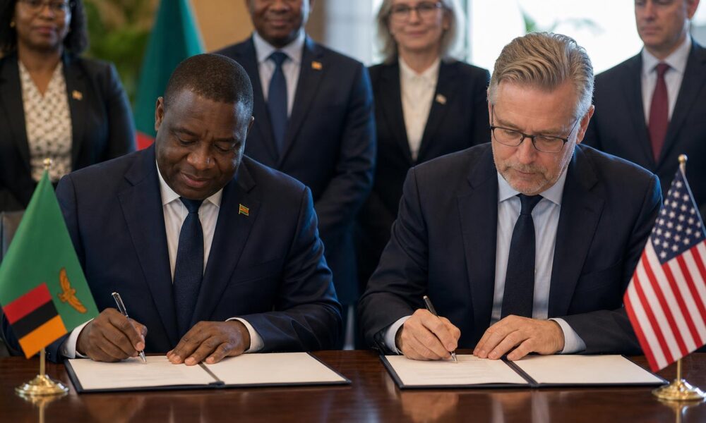 Zambia signs $1.5 billion US health deal after data clauses removed